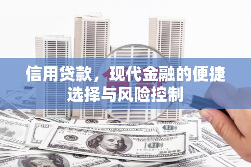 米林信用贷款，现代金融的便捷选择与风险控制