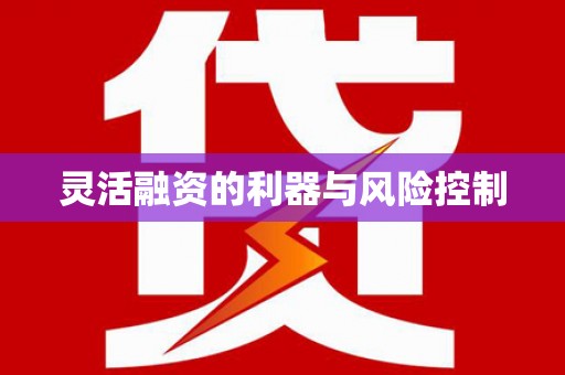 米林灵活融资的利器与风险控制