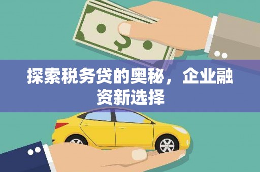 米林探索税务贷的奥秘，企业融资新选择