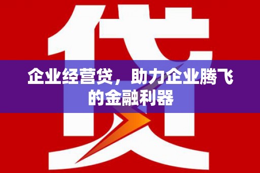 米林企业经营贷，助力企业腾飞的金融利器