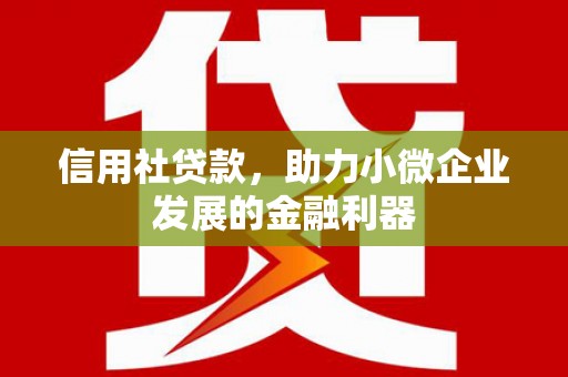 米林信用社贷款，助力小微企业发展的金融利器