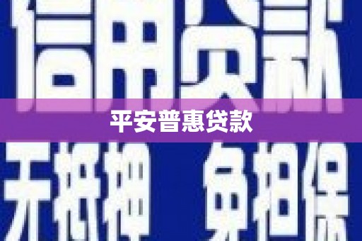 米林平安普惠贷款