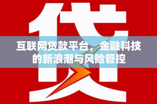 米林互联网贷款平台，金融科技的新浪潮与风险管控